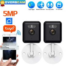 Telecamera CCTV di sicurezza wireless Wifi 5MP Mini telecamera di videosorveglianza per interni Rilevazione di movimento Smart Life Baby Monitor Tuya Smart