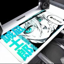 Mouse Pad Large Desk Mat Keyboard Ergonomic Office Blue Lock Nagi Seishiro Rubber PC Non-slip Anti-fray Home Custom