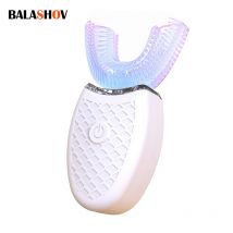 Wireless Charging U-shaped Adult Electric Toothbrush Ultrasonic Toothbrush 360 Degree Silicone Waterproof Vibration Toothbrush
