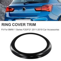 Copertura dell'anello del distintivo del bagagliaio posteriore nero per BMW serie 1 F20 F21 2011-2019 modelli adesivo dell'emblema automobilistico accessori esterni