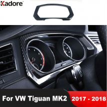 Auto Dashboard Instrument Rahmen Panel Abdeckung Trim Für Volkswagen VW Tiguan MK2 2017 2018 Carbon Fiber Innen Form Zubehör