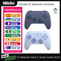 8BitDo Ultimate 2C Bluetooth Controller for Switch 2 Wireless Gamepad with Hall Effect Joystock for Nintendo Switch,OLED Console