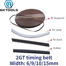 GKTOOLS 1000 mm 3D-Drucker GT2 offener synchroner Zahnriemen, Breite 5/6/9/15 mm, Gummi, kleine Spine, 2GT-5/2GT-6/2GT-9/2GT-15 mm