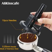 ALIKISSCAFE WDT Tools Espresso-Nadelverteiler, Rührer, magnetisch, 51 mm, 54 mm, 58 mm, verstellbare Tiefe, Barista-Werkzeug, Kaffeezubehör