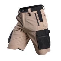 Sommer Herren Taktische Cargo-Shorts Schnelltrocknend Wasserdicht Outdoor-Shorts für Wandern Camping Trekking Angeln mit Mehreren Taschen