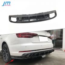 Carbon faser Heckstoßstange Diffusor Für Audi A4 Sline S4 B9 2017 2018 FRP Unlackiert Schwarz Auto Auto Schutz Styling