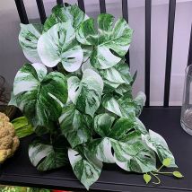 Grüne künstliche Pflanzen Simulation Wandbehang gefälschte Blatt Rattan echte Schildkröte Rattan Hochzeit Hotel Party Home Decor Accessori