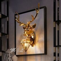 Moderne Geweih Wand Lampe Deer Lampe Kreative Wand + Lampen für Schlafzimmer Beleuchtung Küche