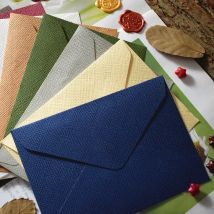 50 teile/los 20,1x15,1 cm Umschläge für Hochzeitseinladungen Business Hochwertige 250g Textur Papier Schreibwaren Aufbewahrungstasche