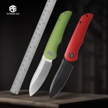 Pesce petrificato PFE16 Coltello pieghevole di fascia alta N690 Gmascus Maniglia Coltelli da tasca Coltello con cuscinetto a sfere Piccolo strumento manuale turistico portatile