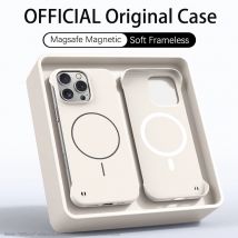 Custodia senza telaio opaca per PC ultra sottile per Magsafe iPhone 17 Air 16E 16 15 14 13 12 11 Pro XR XS Max Plus Cover magnetica antiurto
