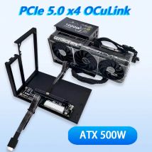 ADT eGPU OCuLink GPU Dock PCIe 5,0 x4 128G High Speed PC Notebook Laptops zu Externe Video Grafikkarte M.2 PCIE X16 K9G ATX