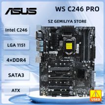 ASUS WS C246 PRO Workstation Motherboard LGA 1151 Intel C246 DDR4 64 GB Unterstützung 8300 9100 8500 9400 8700 Xeon E-2124 CPU ATX