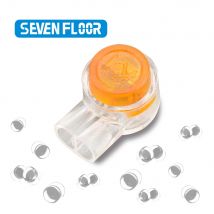 50/100/200 szt. Wodoodporny wypełniony żelem pomarańczowy przezroczysty przycisk złącza przewodów telefonicznych UY złącze doczołowe K1 kabel sieciowy