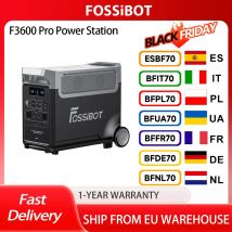 FOSSiBOT F3600 Pro centrale elettrica portatile, carica solare massima 2000W, batteria LiFePO4 3840Wh, espansione Max. 11520Wh, alta ca 3600W