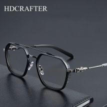HDCRAFTER Hohe Qualität Reinem Titan 150mm Brillengestelle Rezept Männer Myopie Optische Linsen Gläser Brille gafas graduadas