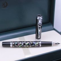 1 Stück Jinhao 8802 Luxus-Büro-Präzisionsgeschenk Black Sea Shell Design Metall-Kalligraphie-Tintenstift
