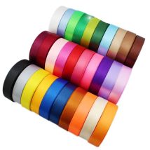 (25 Yards/roll) 20mm Single Face Satin Ribbon Webbing Gift Christmas DIY Wrapping Gifts Wedding Decorations Ribbons