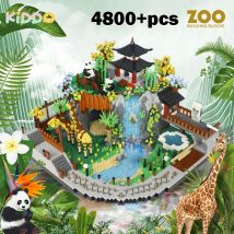 Zoo Bausteine DIY 4800 Stück Wüsten park Mini Ziegel Tiere Modell montieren Eltern Kind interaktive Geschenke für Kinder Erwachsene