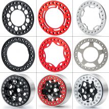 AXSPEED 4PCS Aluminum Alloy 1.9 Inch Beadlock Wheel Outer Ring for 1/10 RC Crawler Axial SCX10 TRX4 TRX6 D90 CC01 1.9 Wheels Hub