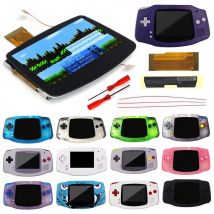 Hispeedido GBA IPS LCD V5 laminado Drop In 720X480 retroiluminación Retro Pixel KIT para Game Boy Advance GBA con carcasa