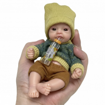 AnjoDoll Schöne 6-Zoll-Palme Neugeborene Babys Ganzkörper-Silikon Jungen Reborn Puppen Bebe Reborn Corpo De Silikon Inteiro