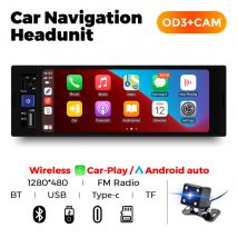 MEKEDE 6.86 pollici 1din Universale Autoradio MP5 Tipo-C Lettore HD Touch Screen Auto Autoradio Multimediale Wireless e Wired Carplay