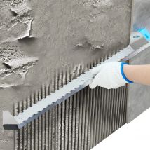 Herramienta de nivelación de azulejos de pared, paleta de muesca cuadrada de 2/5x2/5 pulgadas, 24 pulgadas, para baldosas grandes de mampostería