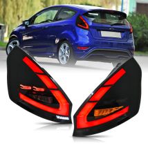 Auto Luci di Coda di Montaggio Per Ford Fiesta 2009 2010 2011 2012 2013 2014 2015 Posteriore Luci di Coda Freno Fendinebbia Fanale Posteriore