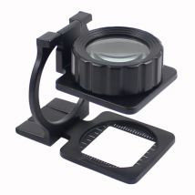 Nuovo 20X 30mm Doppio Vetro Vernice Metallica Pieghevole Tessile Lenti d'ingrandimento Ottiche Lente d'ingrandimento da lettura Lente d'ingrandimento tascabile