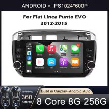 7 "Per Fiat Linea Punto evo 2012 - 2015 4G Auto Carplay Auto Android OS Radio Navigazione GPS Lettore Video Multimediale BT 5.0