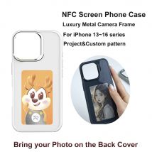 NFC-Funktion AI-Handyhüllen für iPhone 17, 16, 15, 14, 13 Pro Max, Tintenbildschirm, DIY-Luxus-E-Tintenbildschirm, individuelle Handyhülle
