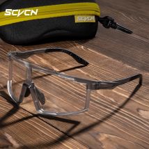 SCVCN Photochromic Hiking Eyewear Cycling Sunglasses Sports Bicycle Glasses MTB Bike Goggles Skating Glasses UV400 Men Women