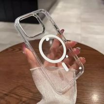 Drahtlose magnetische Abdeckung für Apple Magsafe Hülle iPhone 11 12 13 15 16 Plus 14 Pro Max 13 Mini klare Acrylhüllen
