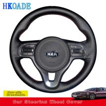 Customize Microfiber Leather DIY Car Steering Wheel Cover For Kia Sportage 4 KX5 2016 2017 K5 2016 2017 Car Interior Accessories