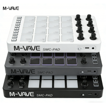 M-VAVE SMC-PAD Controller MIDI wireless Tastiera a percussione adatta Interfaccia USB-C Design portatile Piccolo pad MIDI