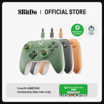 Przewodowy kontroler gier 8BitDo Ultimate C do konsoli Xbox, pierścień ognia z oświetleniem RGB i joysticki z efektem Halla, Windows 10/11