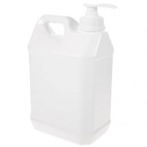 Pump Bottle Sterilization 2.5L White Refillable Press Dispenser for Soap Hand Shower Gel Travel Bottle with Pump