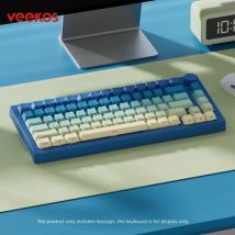 Veekos Set di copritasti stampati lateralmente sfumato Cherry Profile PBT Double Shot 136 tasti per tastiera meccanica personalizzata MX Switch