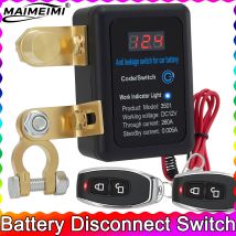    Interruttore principale della batteria con interruttore di disconnessione principale della batteria remota da 12 V Interruttore di emergenza della batteria per auto resistente, 240 A 433 MHz