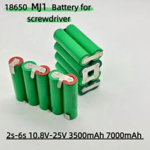 18650  MJ1 Li-ion battery 2s1p 1s3p 3s2p 4s2p 5s2p 6s2p 18650 power pack 3500 MAh 18 V screwdriver   18650 recharable battery