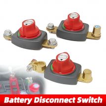 Interruttore di disconnessione della batteria 12-48 V, parti dell'interruttore automatico dell'isolatore principale di alimentazione dell'isolatore della batteria on/off per auto/camper/barca