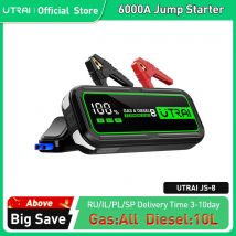 UTRAI 20000mAh arrancador de batería de coche banco de energía 6000A refuerzo de coche dispositivo de arranque de emergencia automático arranque de batería para gasolina diésel
