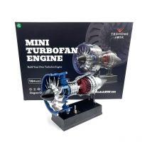 TECHING Metal Turbofan Engine Assembly Kit DIY Exquisite Turbofan Model Desktop Toy Gift