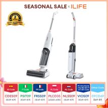 ILIFE W90 Kabelloses kabelloses Nass-Trocken-Smart-Mopp-Waschen, 5500-Pa-Saugkraft, 1 Minute Selbstreinigung, großer Doppel-Wassertank
