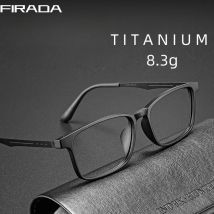 FIRADA Mode Komfortable Brillen Retro Ultra Licht Titan Brillen Platz Optische Brillen Rahmen für Männer A1002