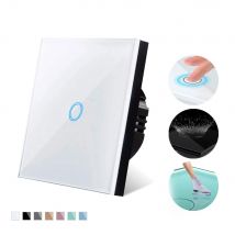 AXUS EU Touch Schalter Led-Panel Wand Licht Schalter Gehärtetes Kristall Glas Lampe Sensor Schalter 1/2/3 Gang Interruttore AC100-240V