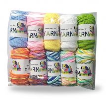 10 pezzi di filato misto cotone fili tessuti fatti a mano rotoli set di strumenti artigianali per principianti per ricamo fai da te strumento tessuto per principianti