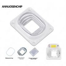 120 ° LED Cob Licht PC Linse Reflektor Lampen schirm Kit wasserdicht versiegelten Silikon ring für 20w 30w 50w 100w LED Chip Flutlicht DIY