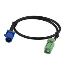 Superbat AVIC Female to Fakra C Blue Male Connector Antenna Feeder RG174 Coaxial Cable 50cm RF Cable for Automotive GPS